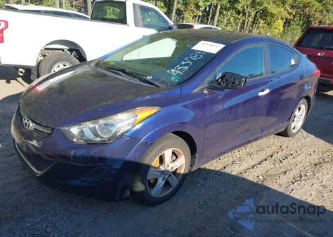 2012 Hyundai Elantra Gls из США, поврежденный, VIN 5NPDH4AE9CH069062